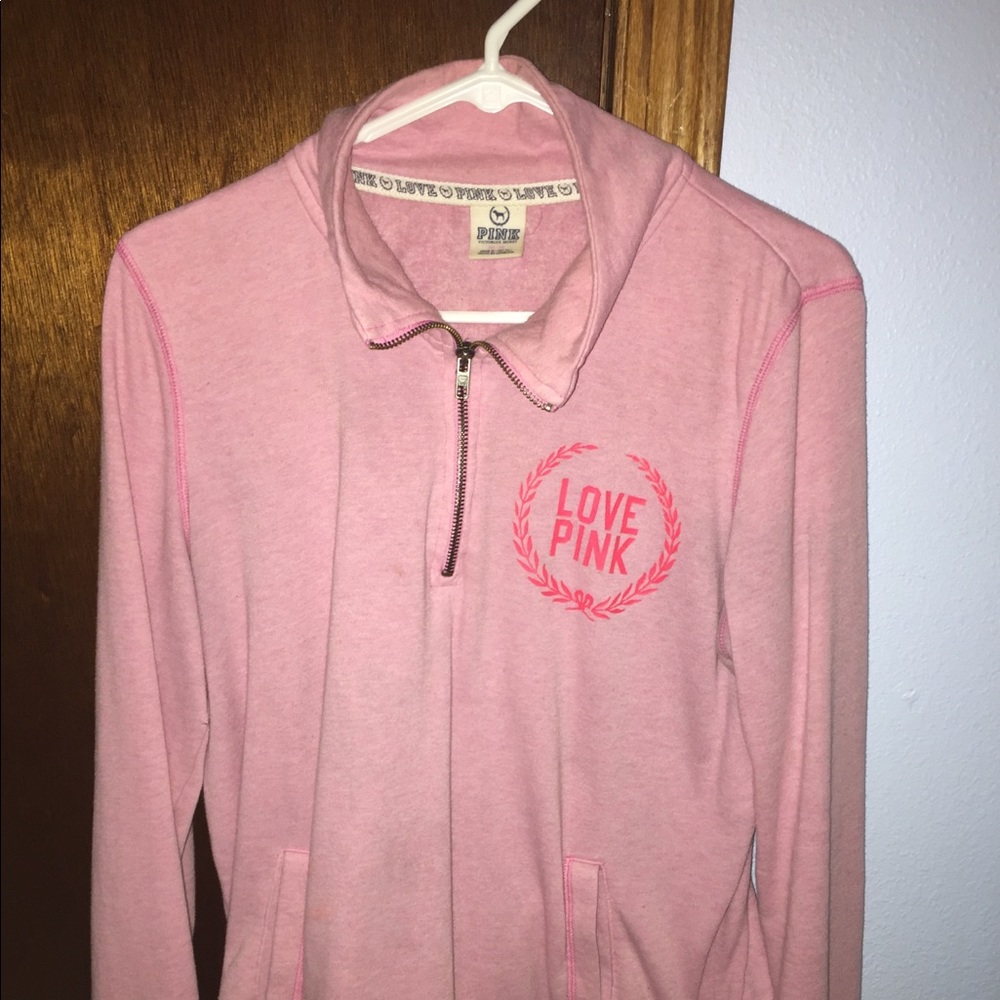 PINK Half-Zip Sweatshirt